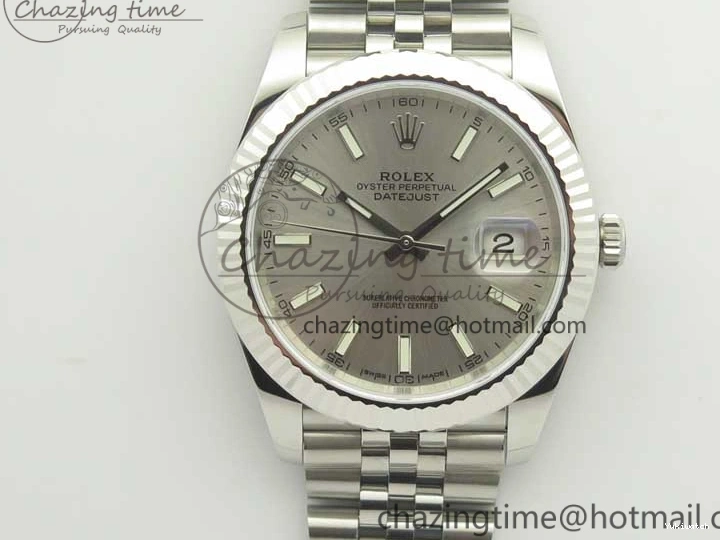 Silver 126334 41 A3235 1:1 Markers DateJust REF Bracelet Clone Dial SS Jubilee Edition on Stick Best V2 0421